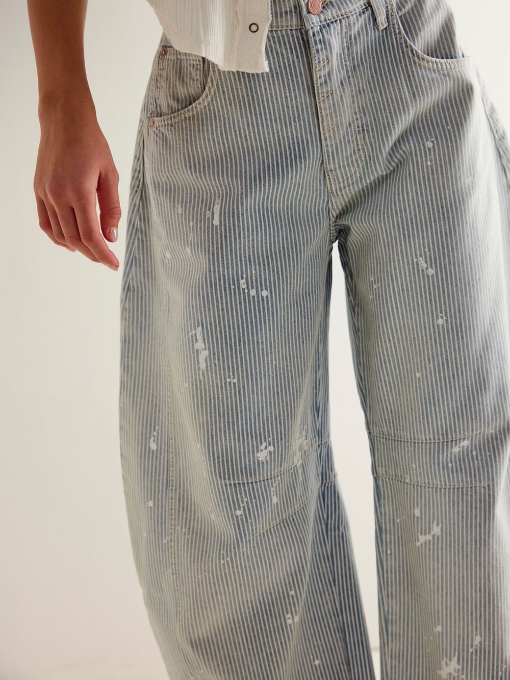 Free people lucky you mid-rise barrel size 28 - Picture 2 of 2